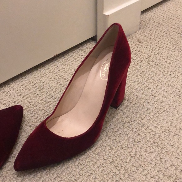 RED VELVET HEELS - BROWNS - Picture 6 of 7
